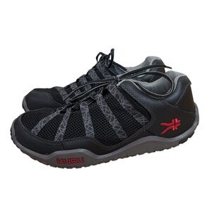 Kuru Chicane Men’s Size 8.5 Athletic Trail Hiking Low Shoes Sneakers Black & Red